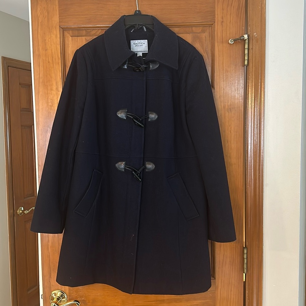 Nautica Navy Blue Pea Coat